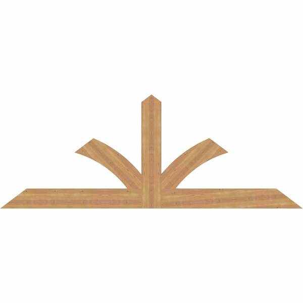 Ekena Millwork Richland Smooth Timber Gable Bracket, Western Red Cedar, 84"W x 31"H x 1 1/2"D x 5 1/2"F, 9/12 Pitch GBW084X31X0206RIC00SWR - main